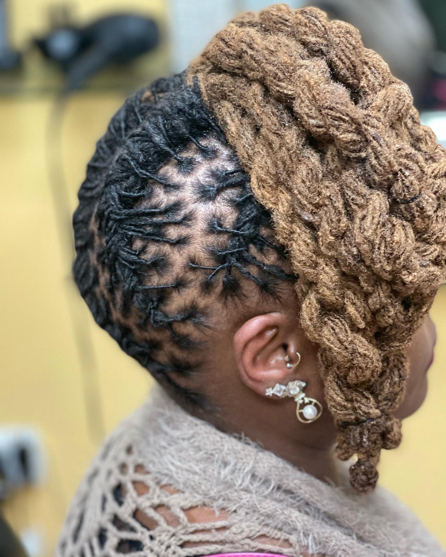 Boston Hair Creativity signature loc & braid work
