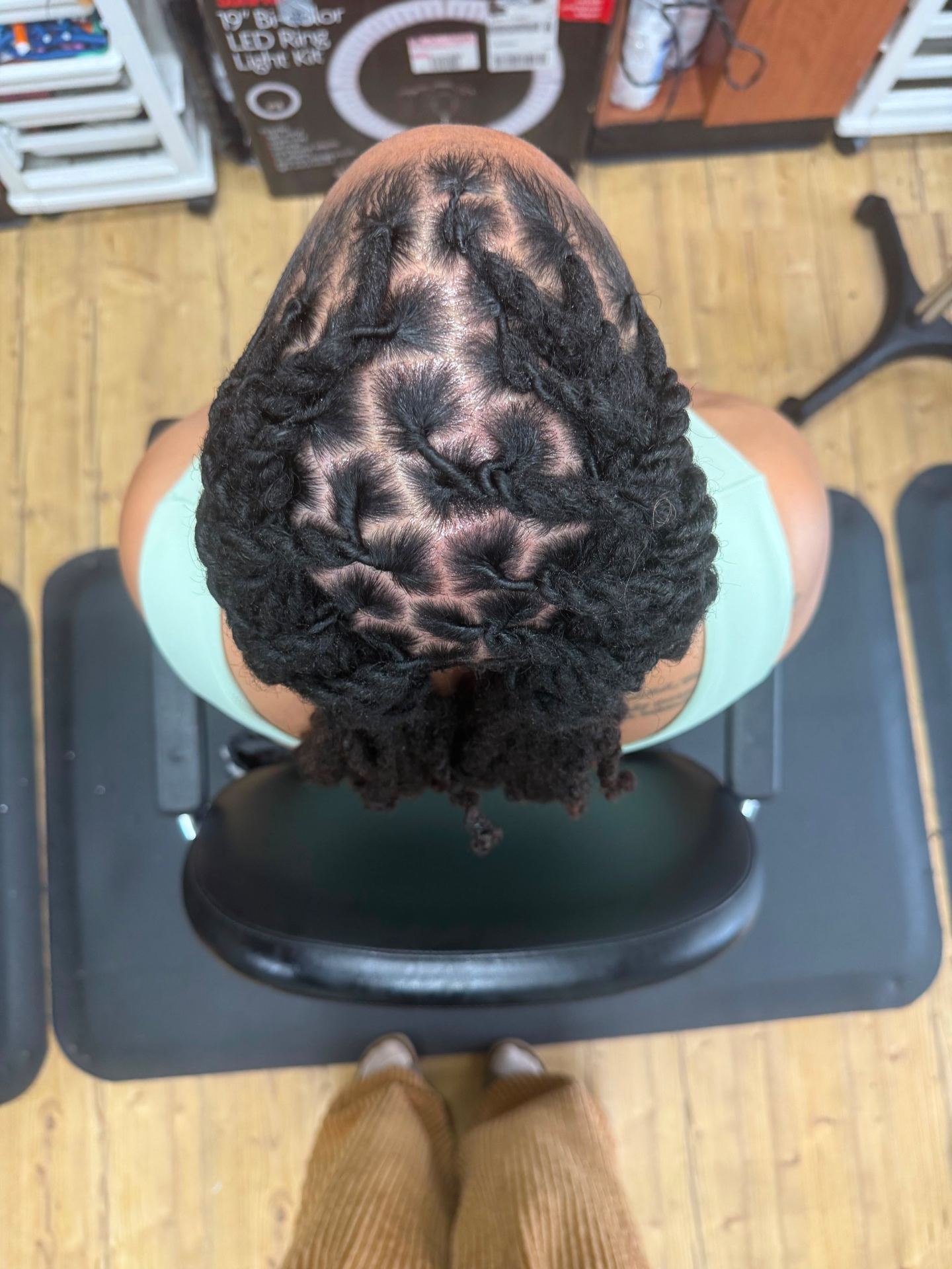 Boston Hair Creativity signature loc & braid work