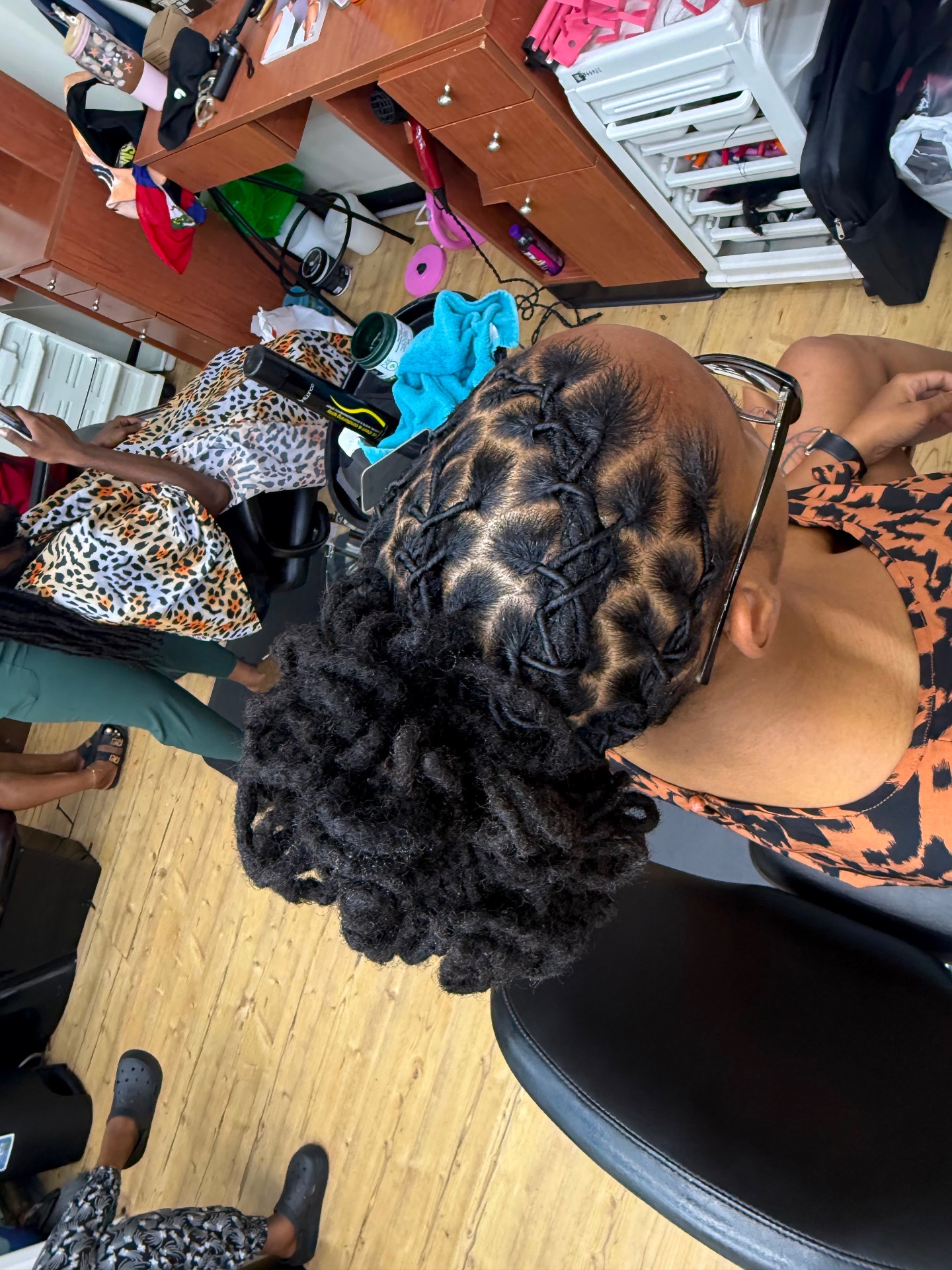 Boston Hair Creativity signature loc & braid work