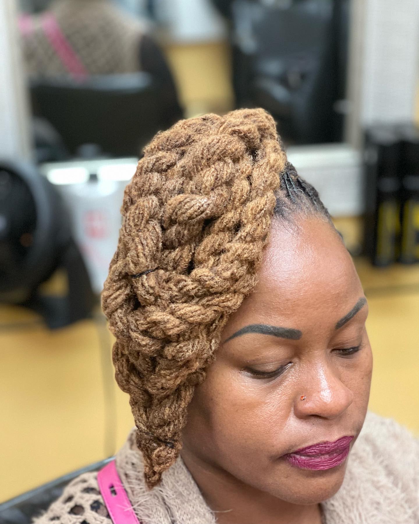 Boston Hair Creativity signature loc & braid work