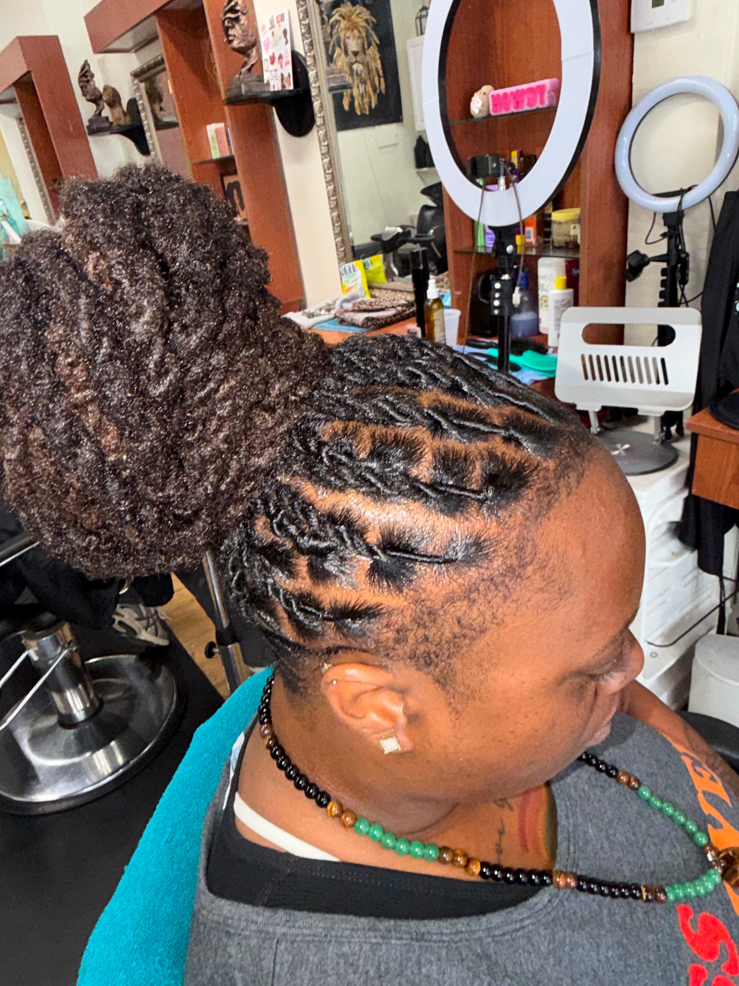 Boston Hair Creativity signature loc & braid work