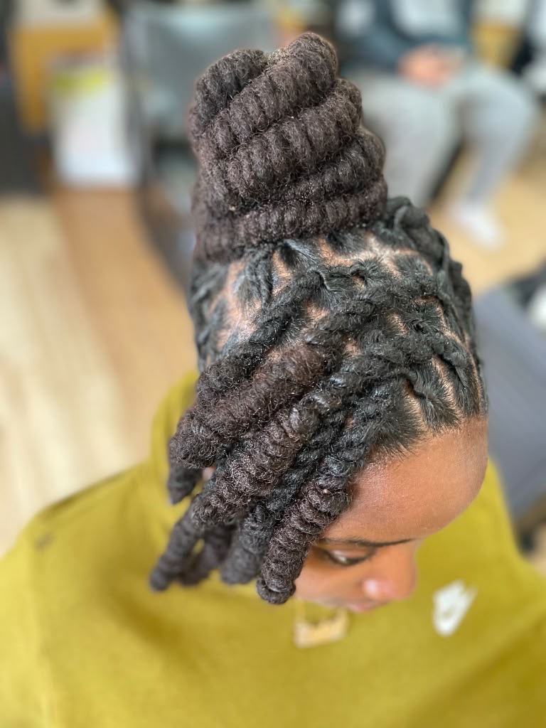 Boston Hair Creativity signature loc & braid work