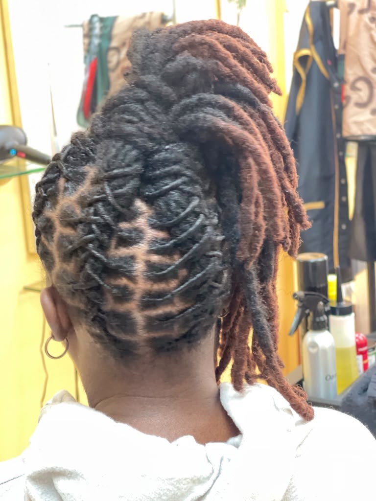 Boston Hair Creativity signature loc & braid work