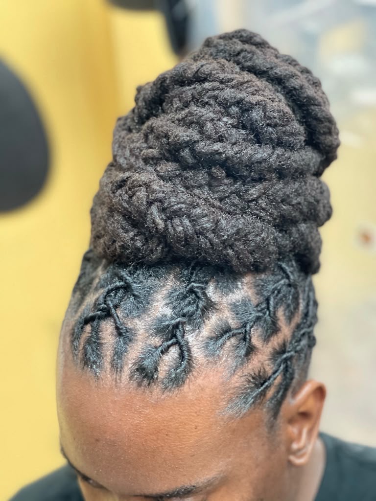 Boston Hair Creativity signature loc & braid work